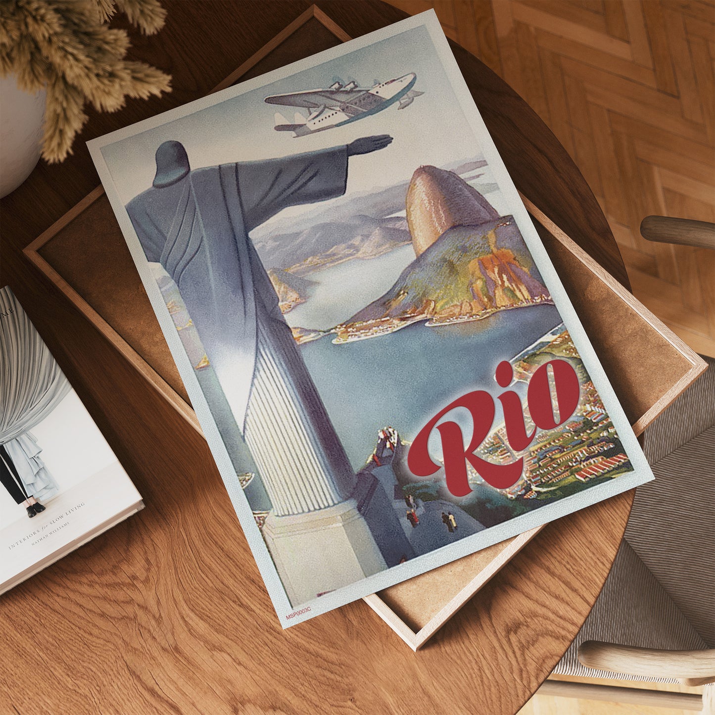 Flying Down to Rio,Vinatge Travel Poster by Paul George Lawler 30x40cm Art Print