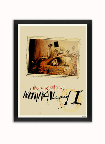 Withnail and I Ralph Steadman Vintage Poster Wall Art Print 30x40cm Black Frame