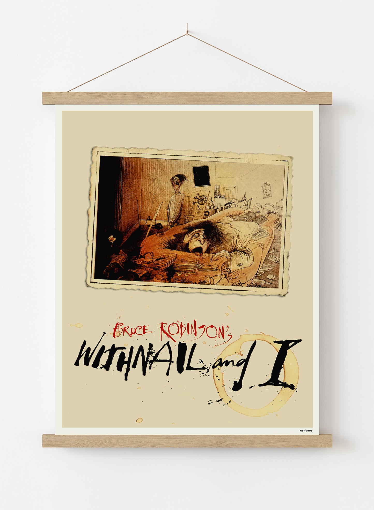 Withnail and I Ralph Steadman Vintage Poster Wall Art Print 30x40cm Hanger