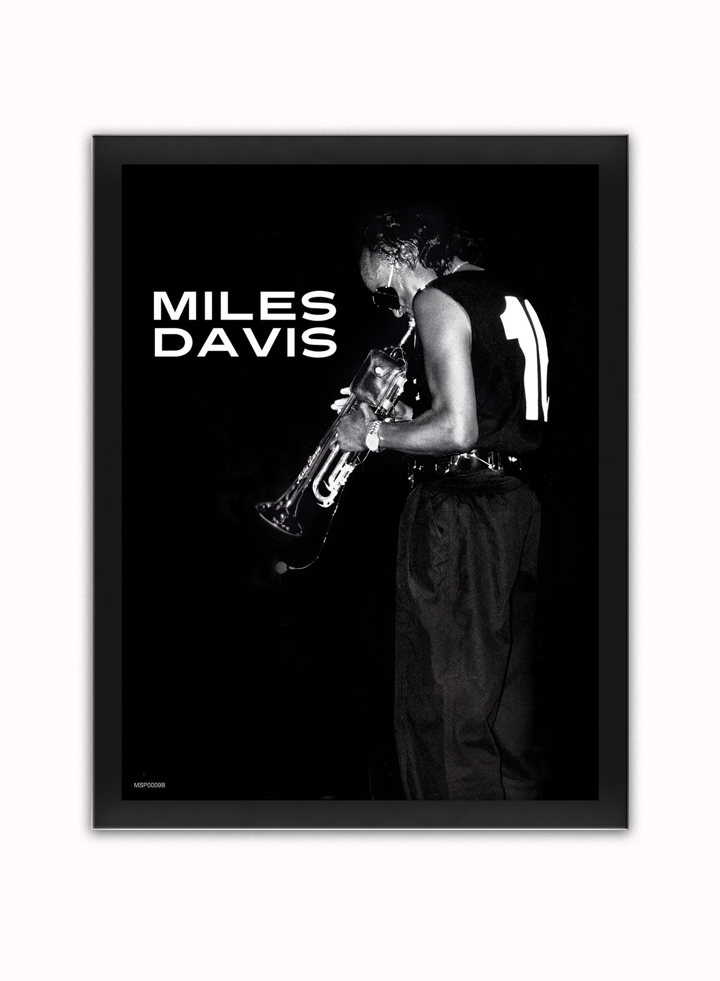 Miles Davis, Den Haag, 1986 Poster Art Print 30x40m Vintage Poster Wall Art Print Black Frame