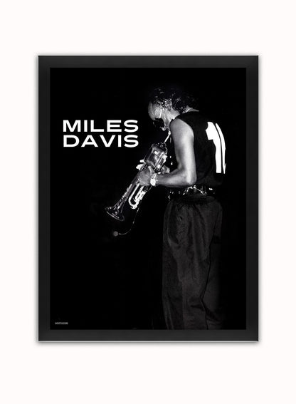 Miles Davis, Den Haag, 1986 Poster Art Print 30x40m Vintage Poster Wall Art Print Black Frame