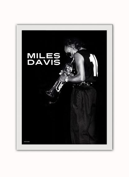Miles Davis, Den Haag, 1986 Poster Art Print 30x40m Vintage Poster Wall Art Print White Frame