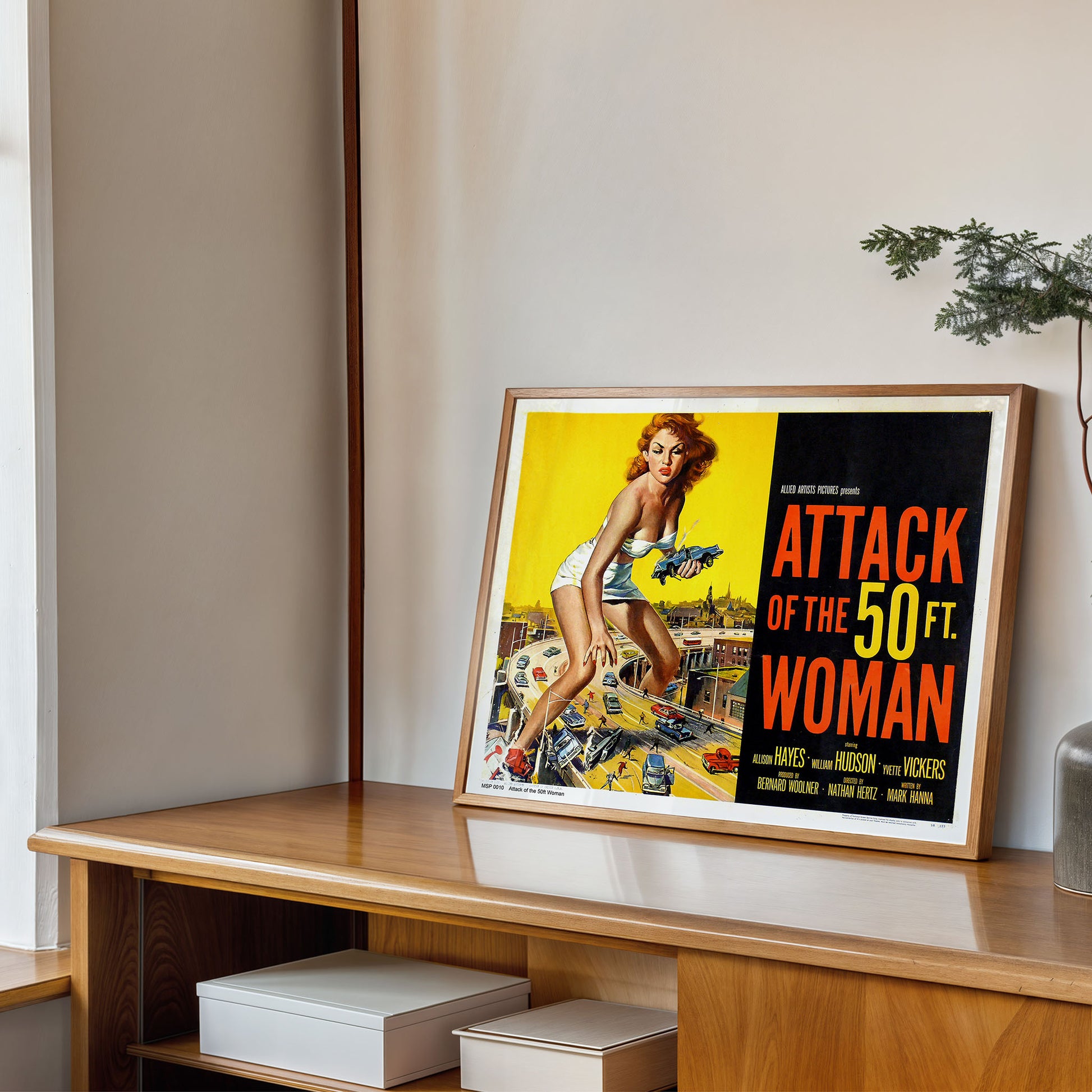 Attack of the 50ft Woman Movie Poster Art Print 30x40cm
