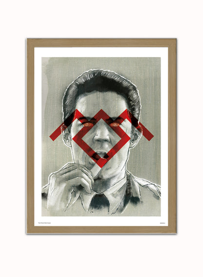 Twin Peaks Dale Cooper Art Print Poster Vintage Poster Wall Art Print 30x40cm Light Wood