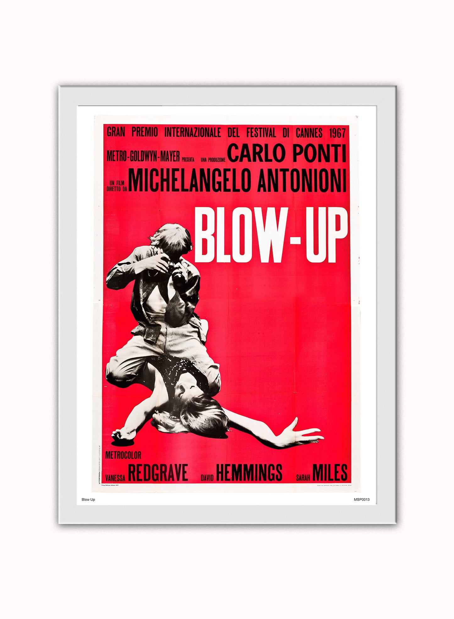 Blow up Art Print Poster Vintage Poster Wall Art Print 30x40cm White Frame