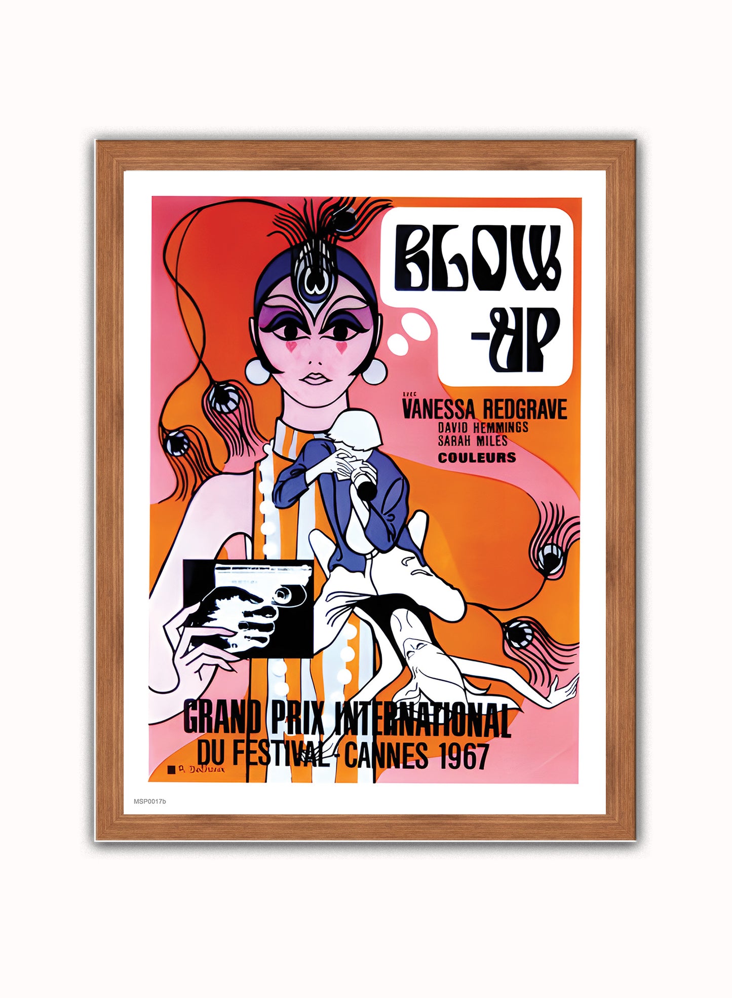 Blow Up Alternative Movie Poster Vintage Poster Wall Art Print 30x40cm Dark Wood