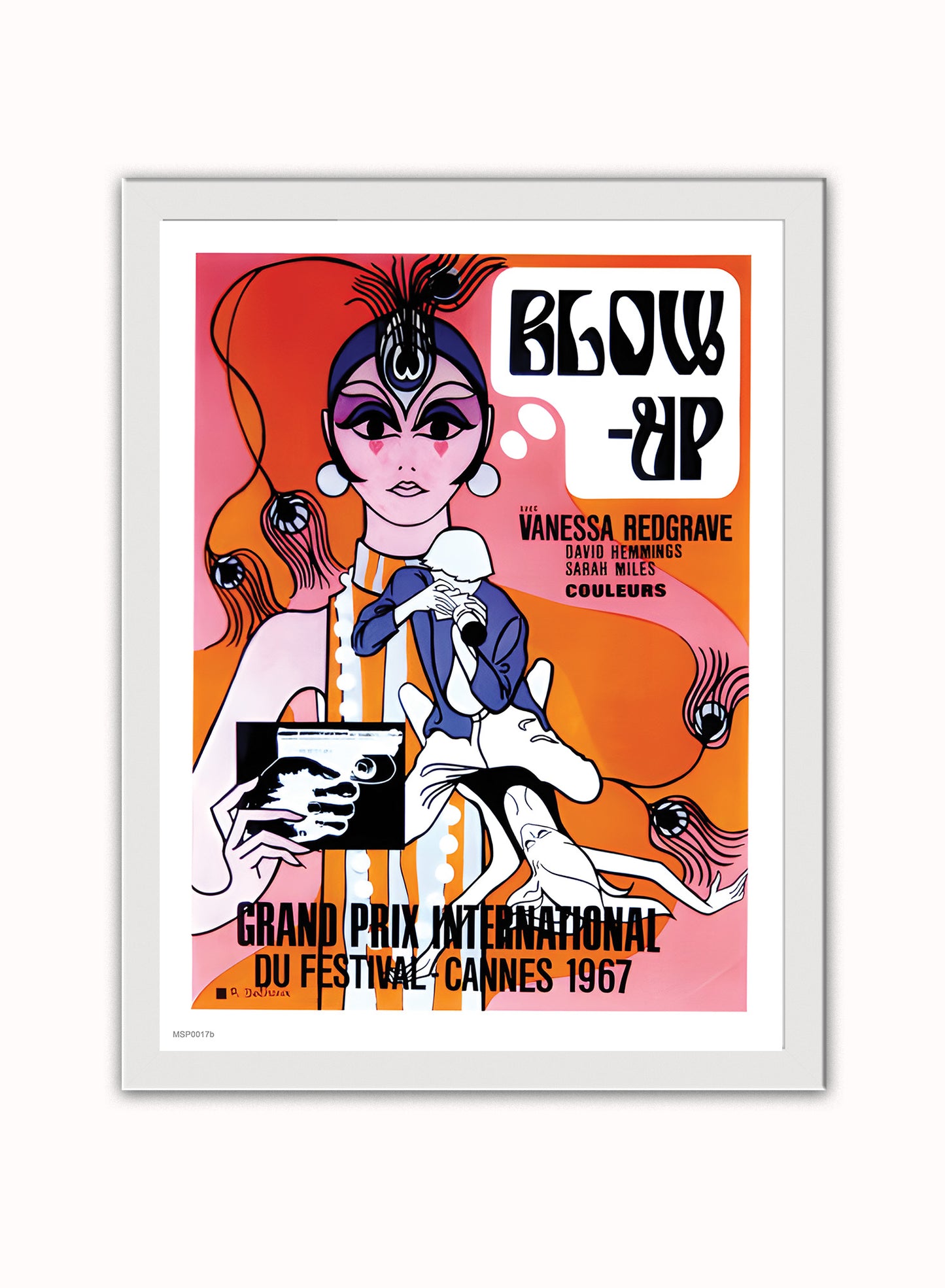 Blow Up Alternative Movie Poster Vintage Poster Wall Art Print 30x40cm White Frame