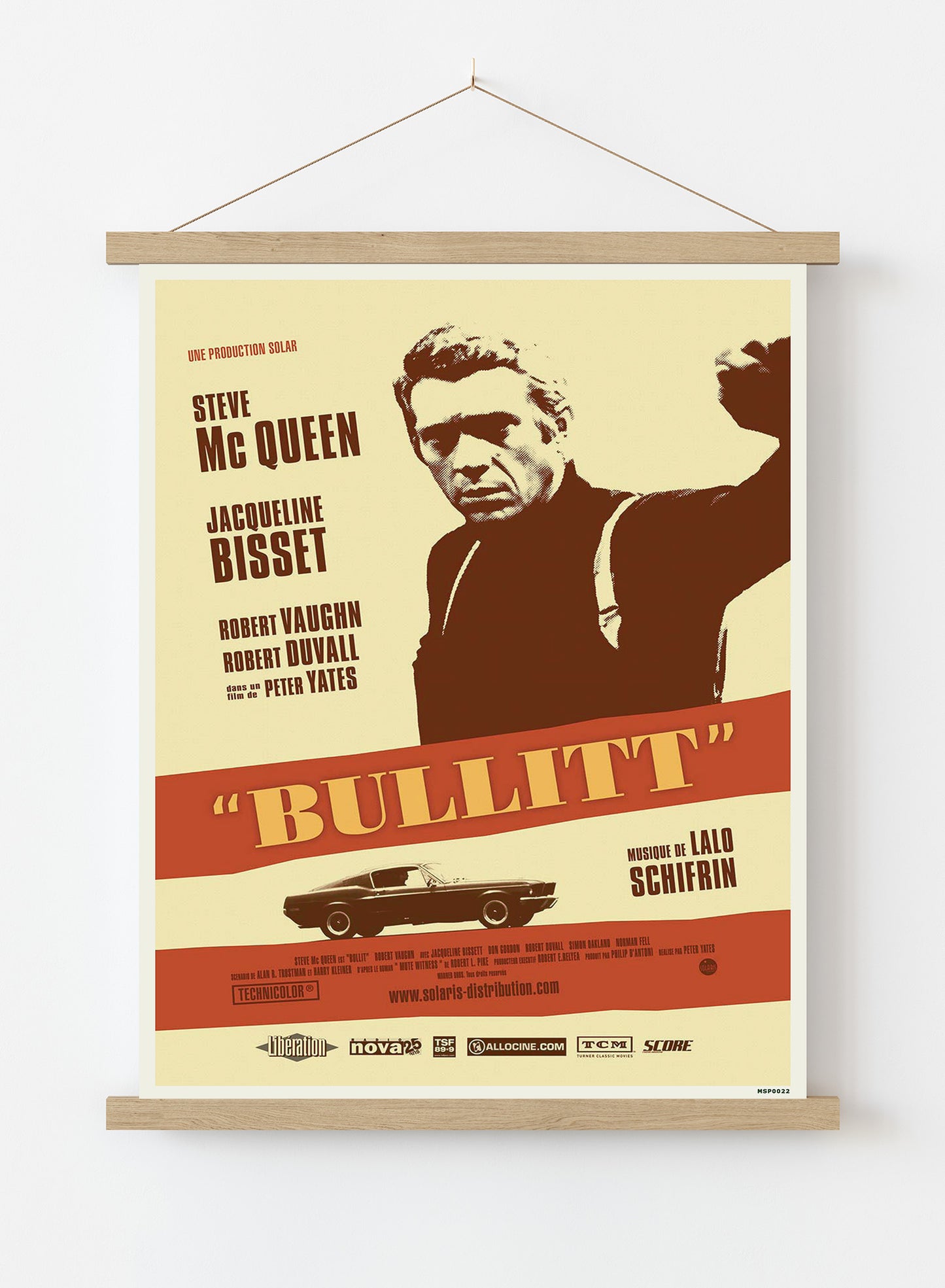 Bullit Vintage Poster Wall Art Print 30x40cm Hanger