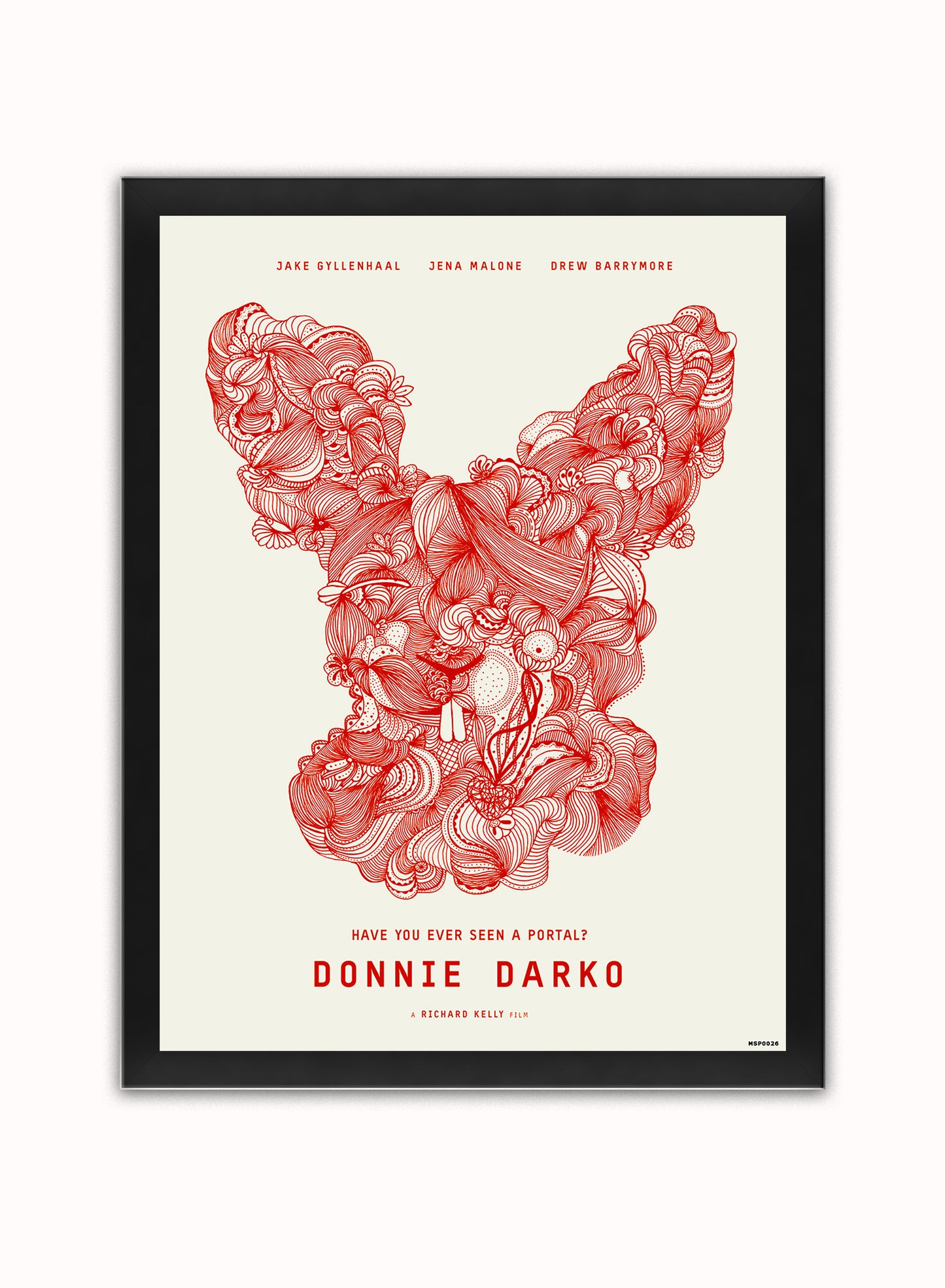 Donnie Darko Movie Poster Art Print Vintage Poster Wall Art Print 30x40cm Black Frame