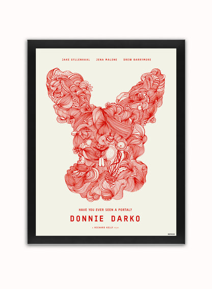 Donnie Darko Movie Poster Art Print Vintage Poster Wall Art Print 30x40cm Black Frame