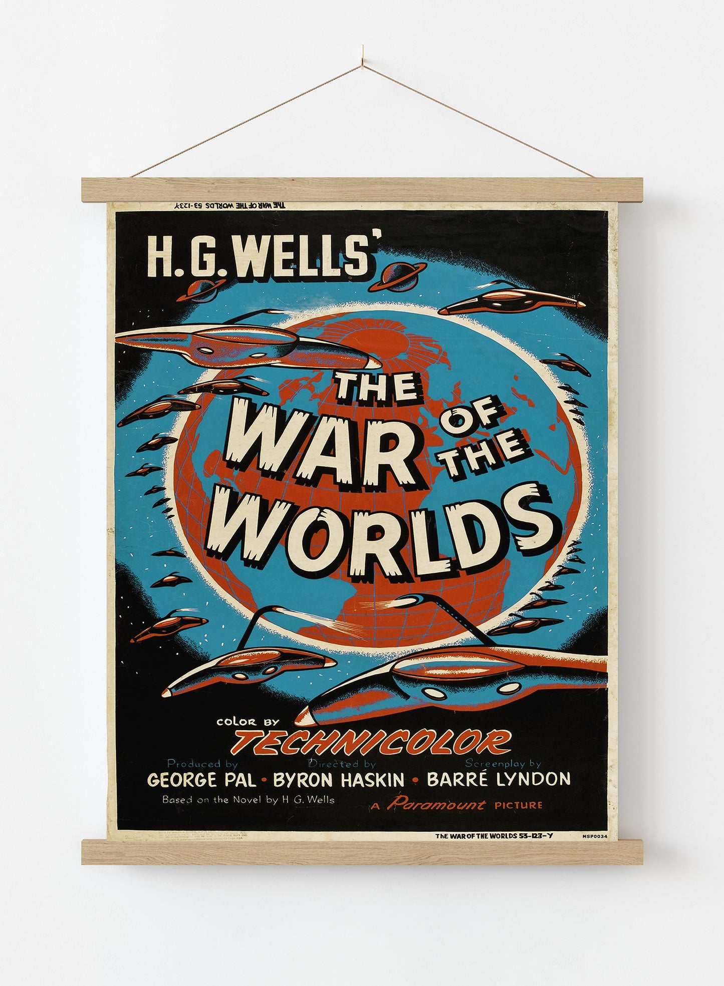 War of the worlds HG wells Movie Poster Art Print Vintage Poster Wall Art Print 30x40cm Hanger