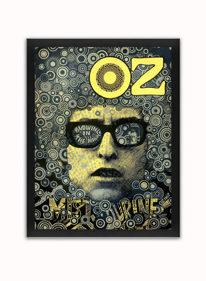 Bob Dylan Oz Vintage Art Wall Art Print 30x40cm Black Frame