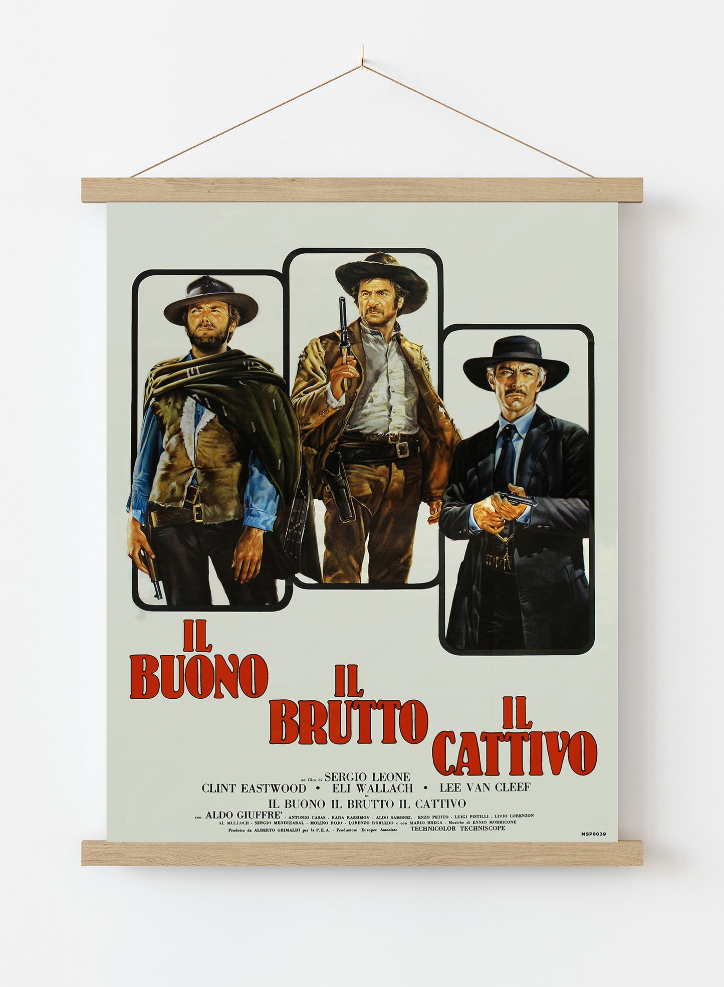 Good the bad and the Ugly Vintage Poster Wall Art Print 30x40cm Hanger