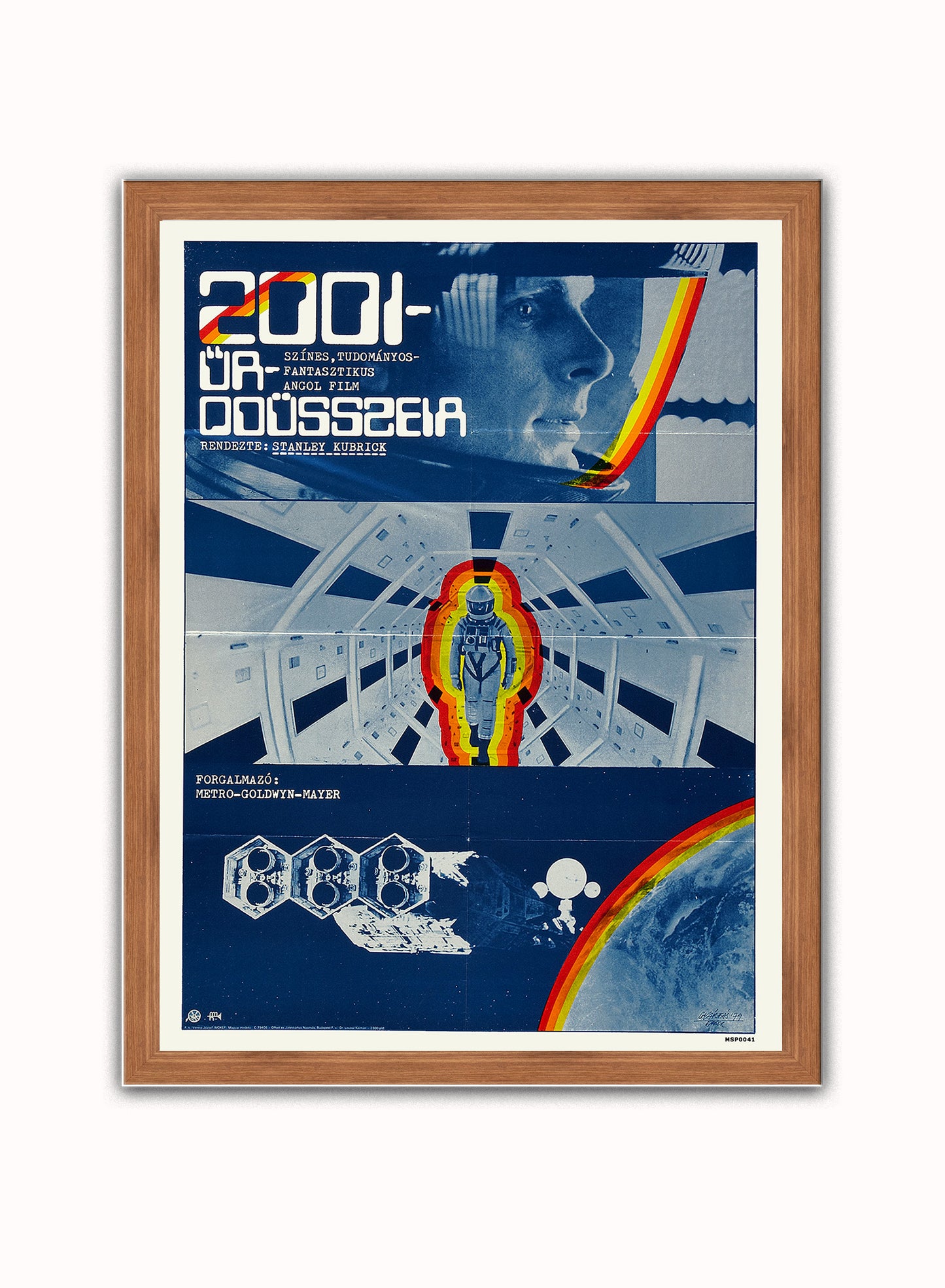 SPACE ODDYESSY Movie Poster Art Print Vintage Poster Wall Art Print 40x30cm Dark Wood