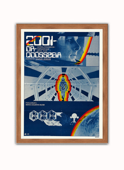 SPACE ODDYESSY Movie Poster Art Print Vintage Poster Wall Art Print 40x30cm Dark Wood