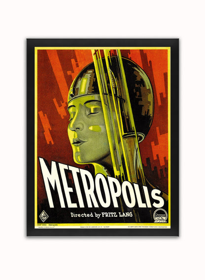 Metropolis Movie Poster Art Print Vintage Poster Wall Art Print 40x30cm Black Frame