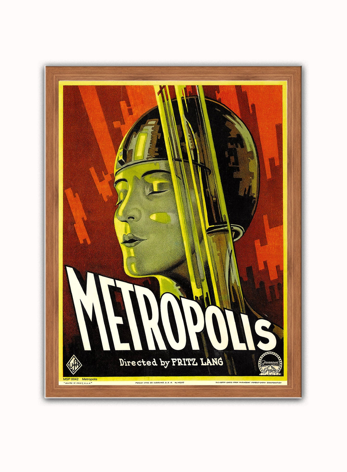 Metropolis Movie Poster Art Print Vintage Poster Wall Art Print 40x30cm Dark Wood