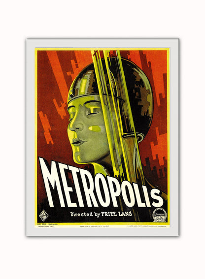 Metropolis Movie Poster Art Print Vintage Poster Wall Art Print 40x30cm White Frame
