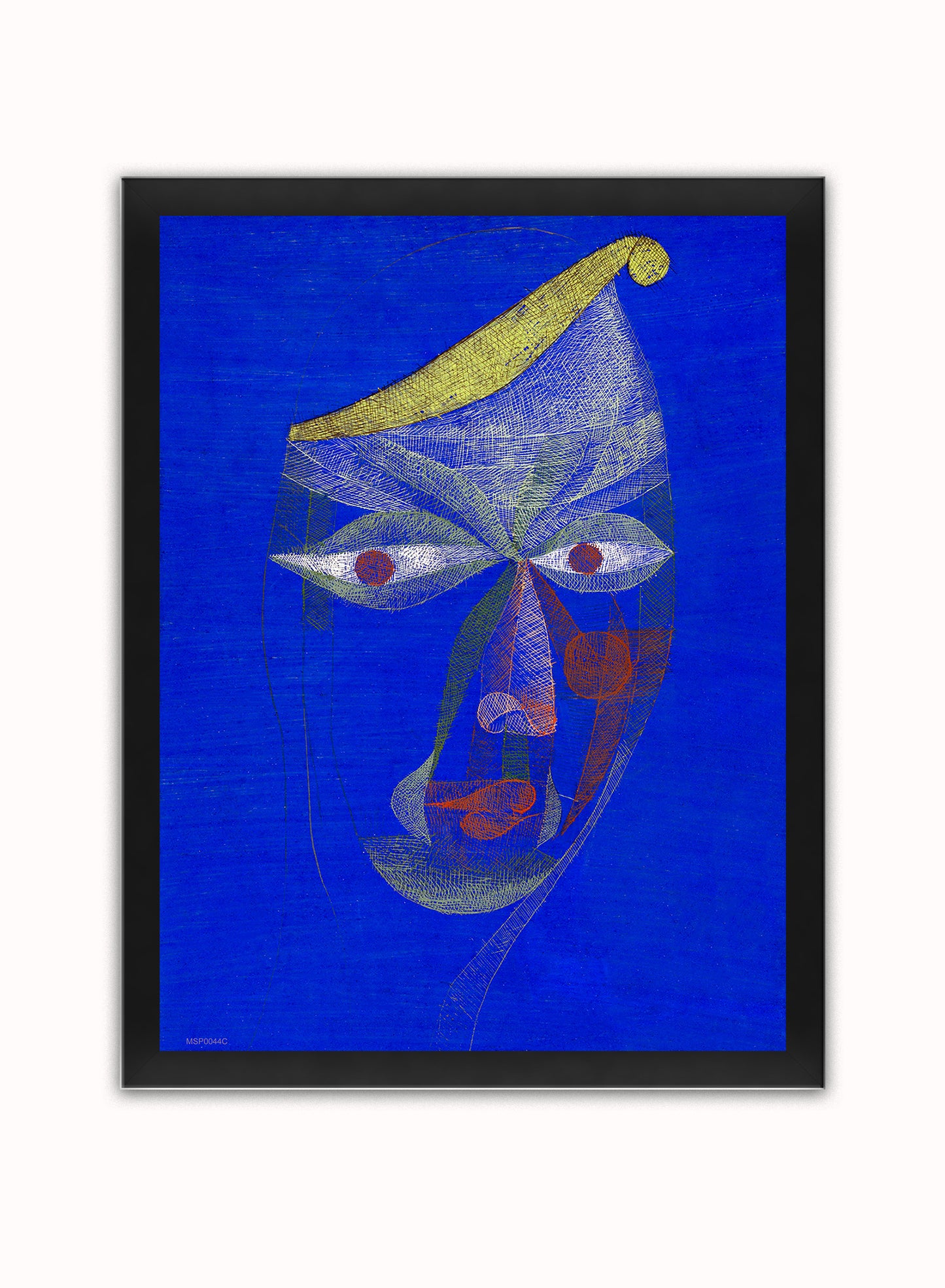 Paul Klee (Portrait of an Oriental) Art Print Vintage Art Wall Art Print 30x40cm Black Frame