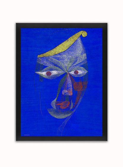 Paul Klee (Portrait of an Oriental) Art Print Vintage Art Wall Art Print 30x40cm Black Frame