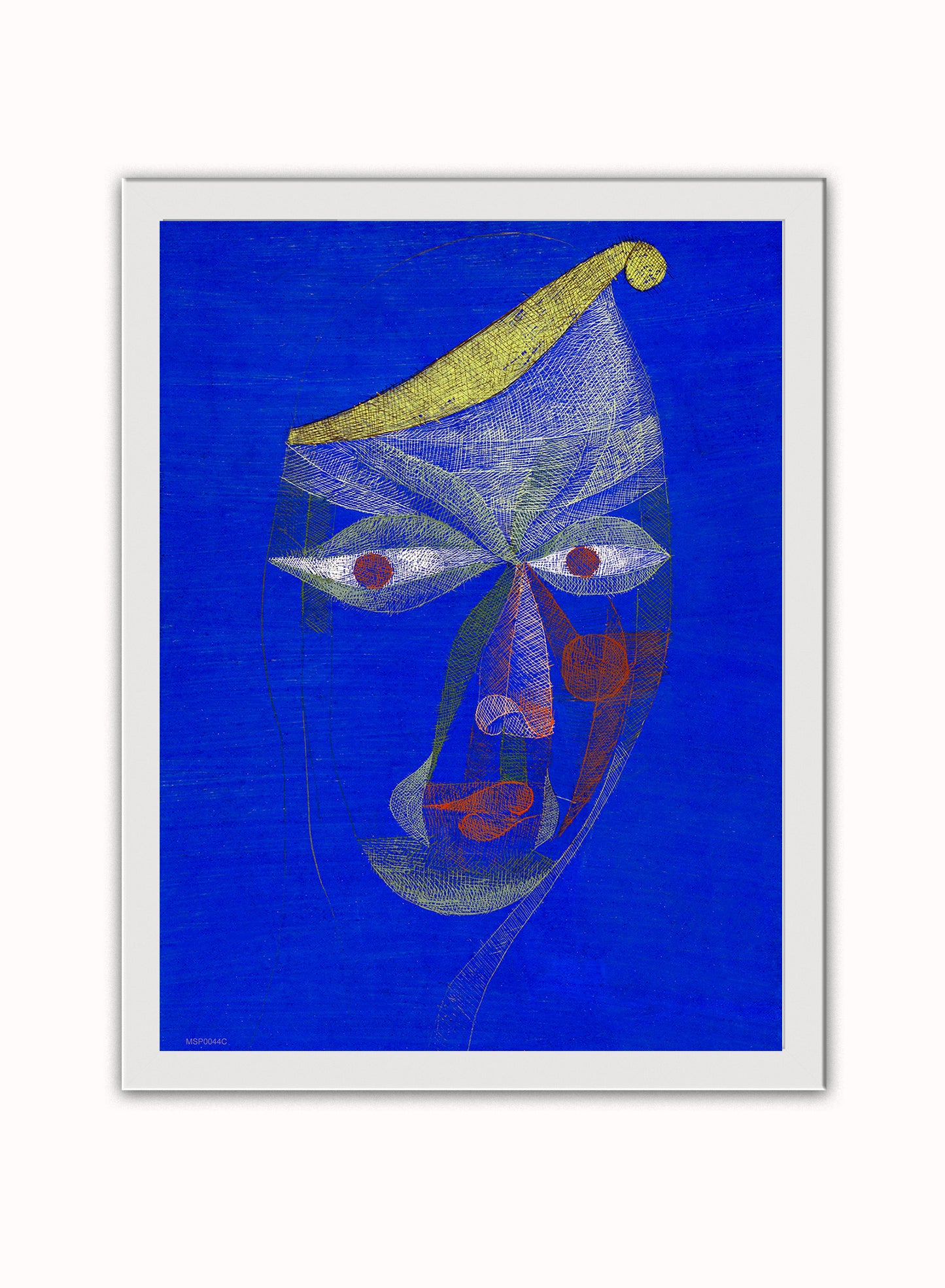 Paul Klee (Portrait of an Oriental) Art Print Vintage Art Wall Art Print 30x40cm White Frame