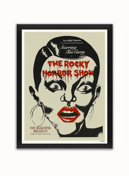Rocky Horror Vintage Poster Wall Art Print 30x40cm Black Frame