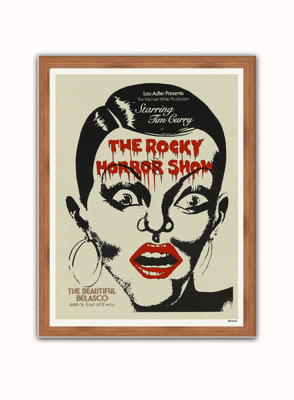 Rocky Horror Vintage Poster Wall Art Print 30x40cm Dark Wood