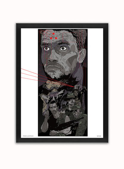 Predator Poster Poster Art Print Vintage Poster Wall Art Print 30x40cm Black Frame