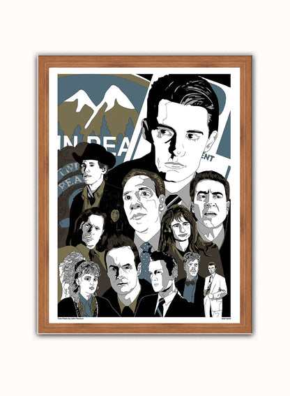 Twin Peaks Poster Art Print Vintage Poster Wall Art Print 30x40cm Dark Wood