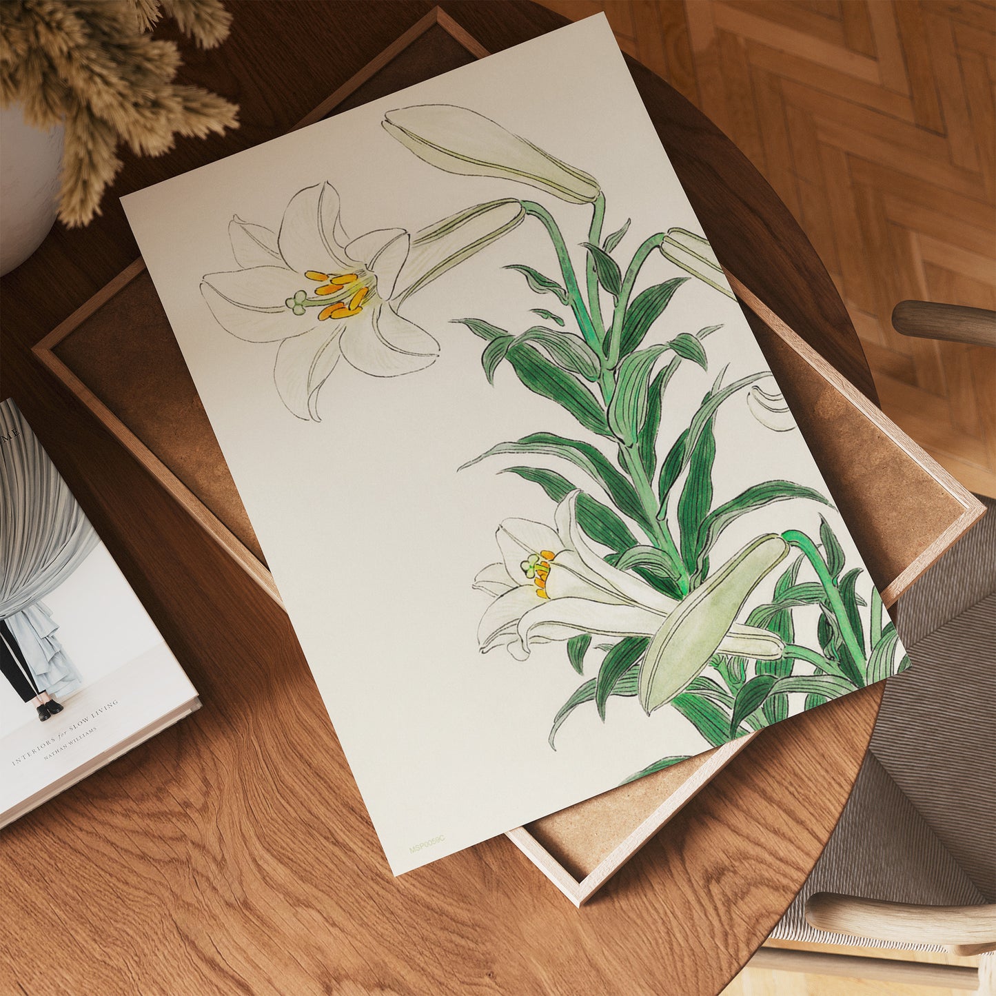 White Lily by Ohara Koson 1900 - 1945 Japenese Poster Art Print 30x40cm