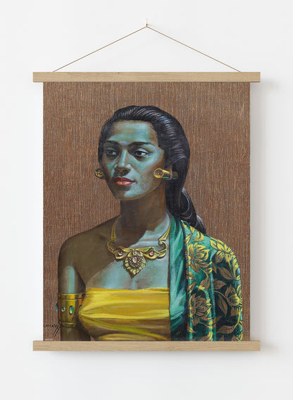 Vladimir Tretchikoff Balinese Girl Vintage Poster Wall Art Print 30x40cm Hanger