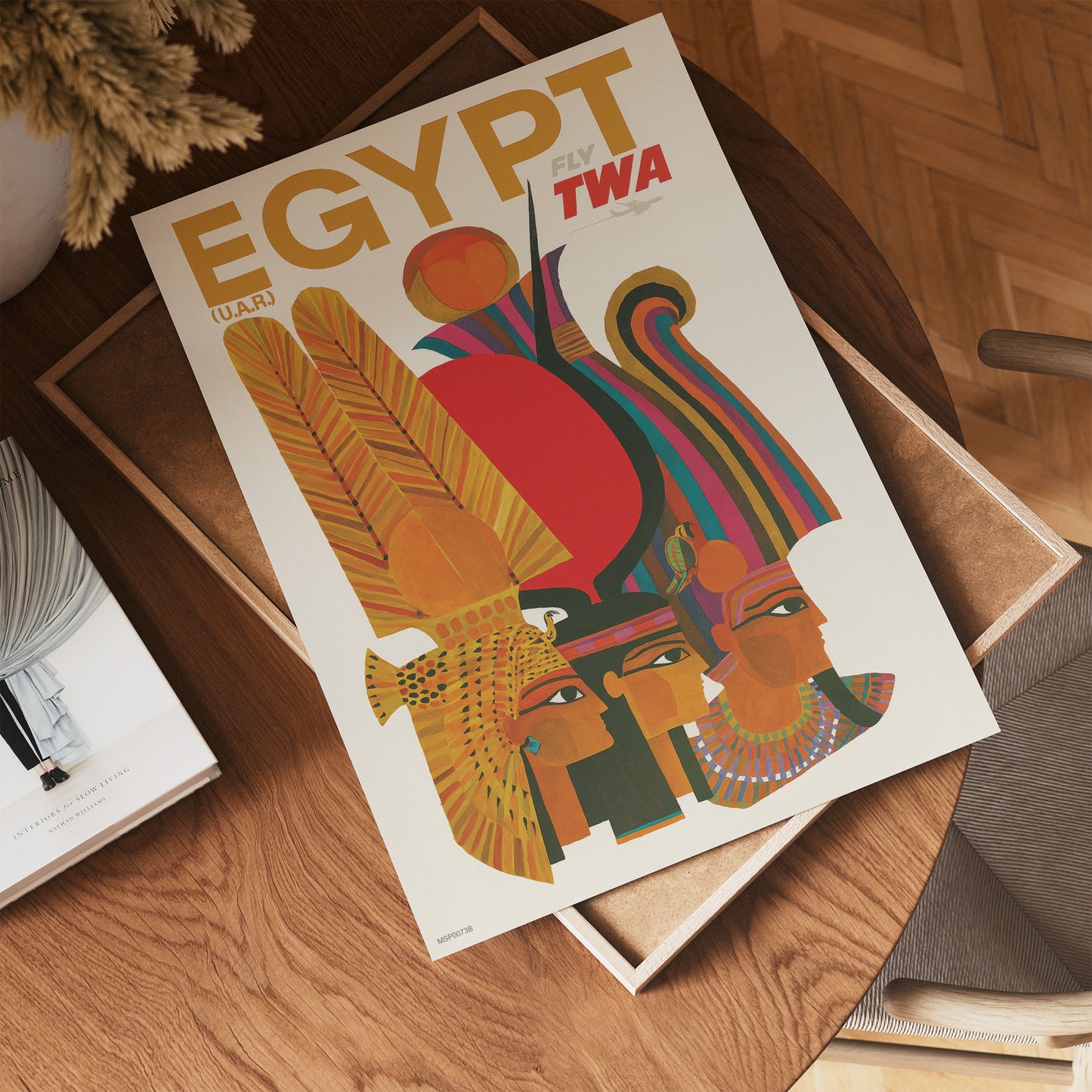 Egypt,Vinatge Travel Poster by David Klein 30x40cm Art Print
