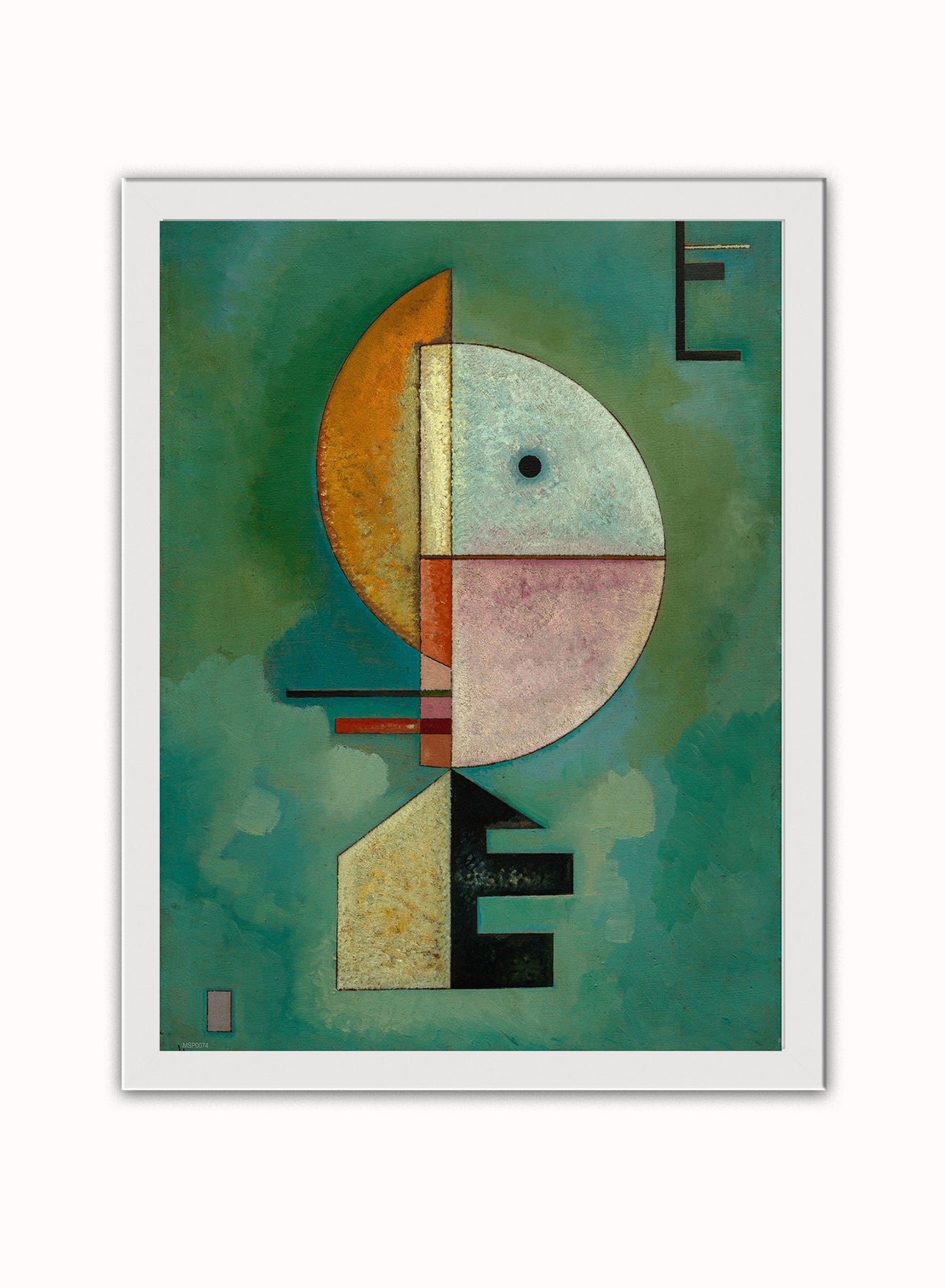Upward Kandinsky Vintage Poster Wall Art Print 30x40cm White Frame