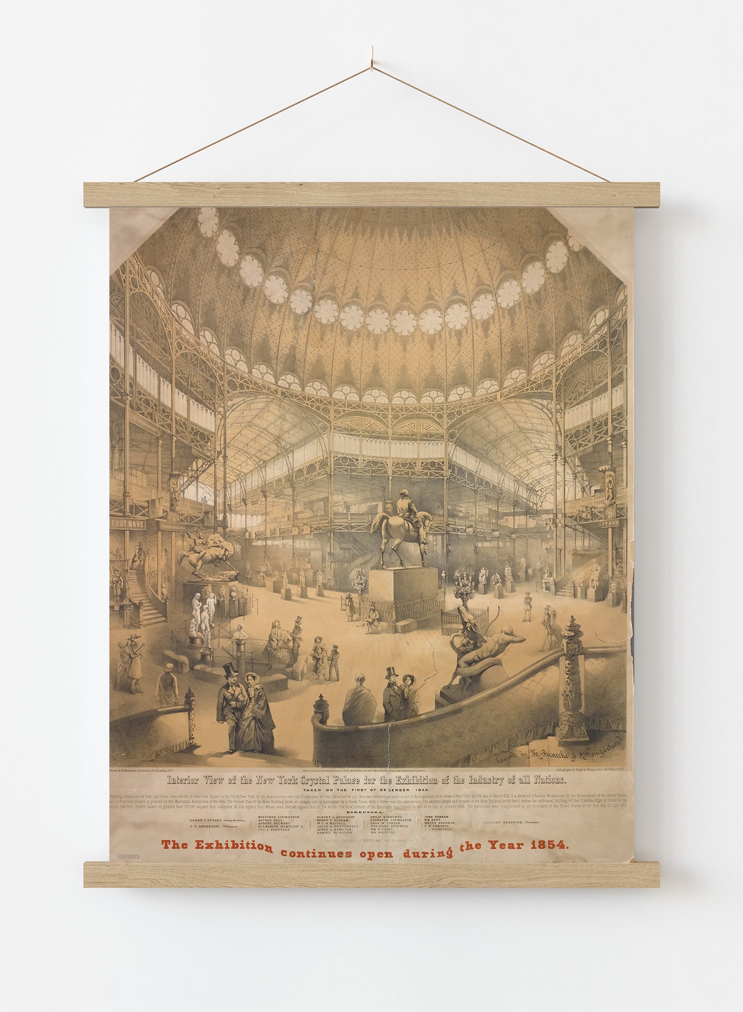 New York Palace Vintage Poster Wall Art Print 30x40cm Hanger