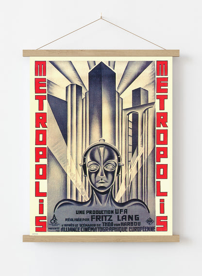 Metropolis Vintage Poster Wall Art Print 30x40cm Hanger