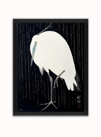 Japanese Art Print Print – Ohara Koson Japanese Wall Art 30x40cm Black Frame