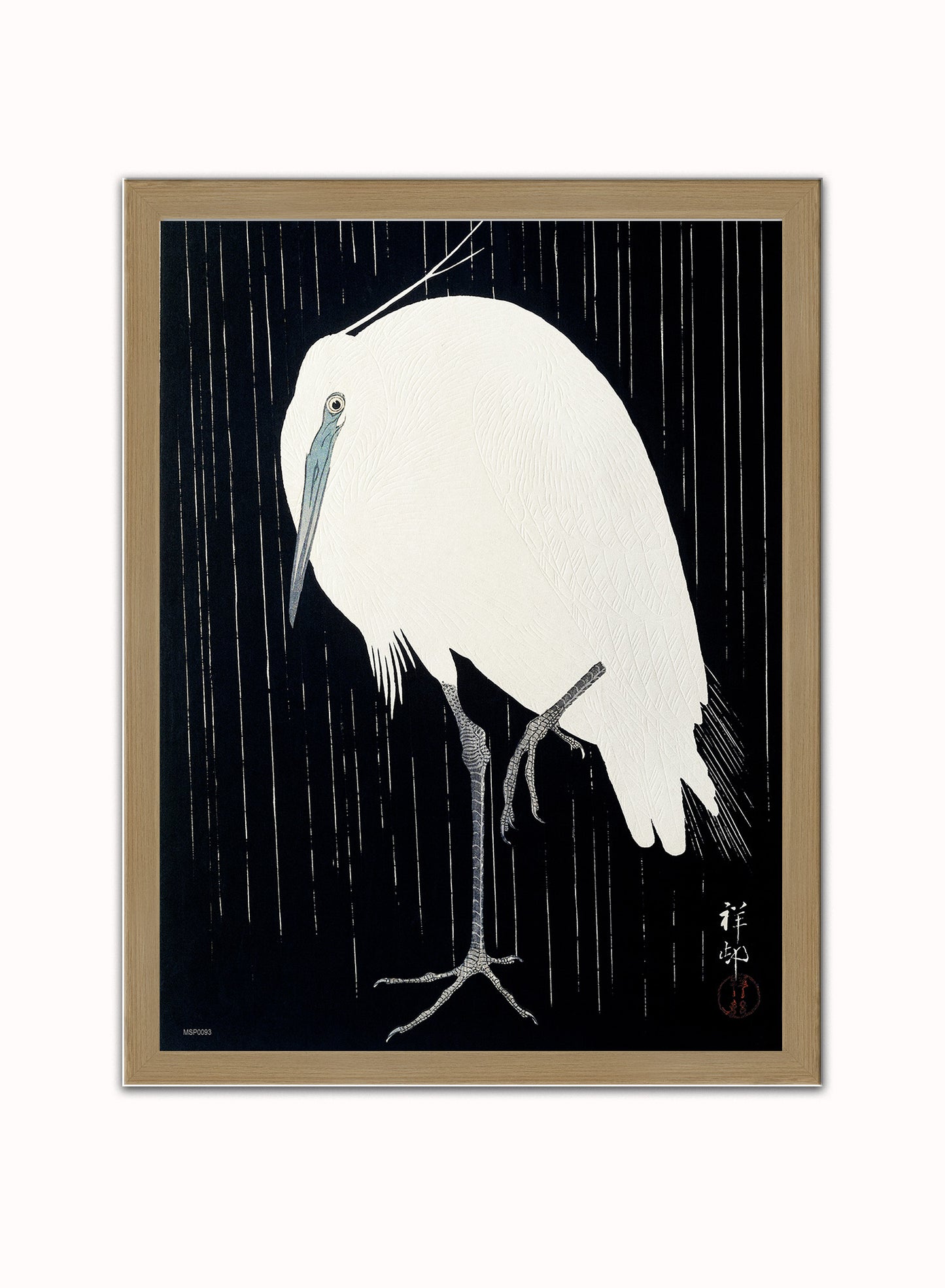 Japanese Art Print Print – Ohara Koson Japanese Wall Art 30x40cm Light Wood