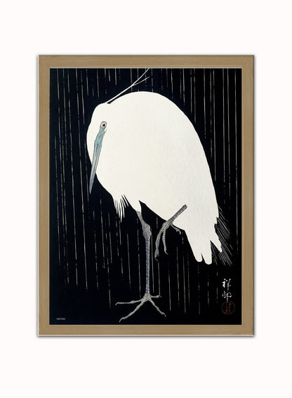 Japanese Art Print Print – Ohara Koson Japanese Wall Art 30x40cm Light Wood