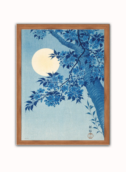 Japanese Art Print Print – Ohara Koson Japanese Wall Art 30x40cm Dark Wood