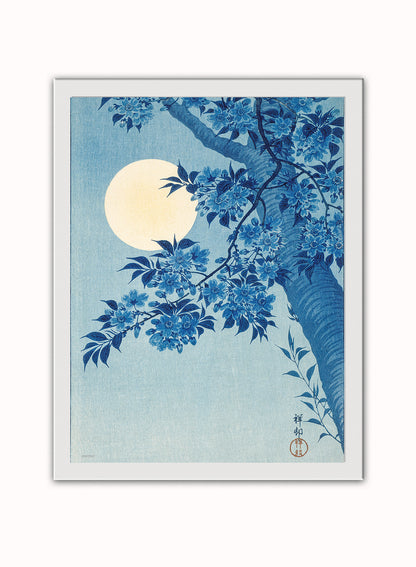 Japanese Art Print Print – Ohara Koson Japanese Wall Art 30x40cm White Frame