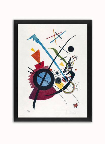 Violet(1923) by Wassily Kandinsky. Print – Wassily Kandinsky. Vintage Art Wall Art 30x40cm Black Frame