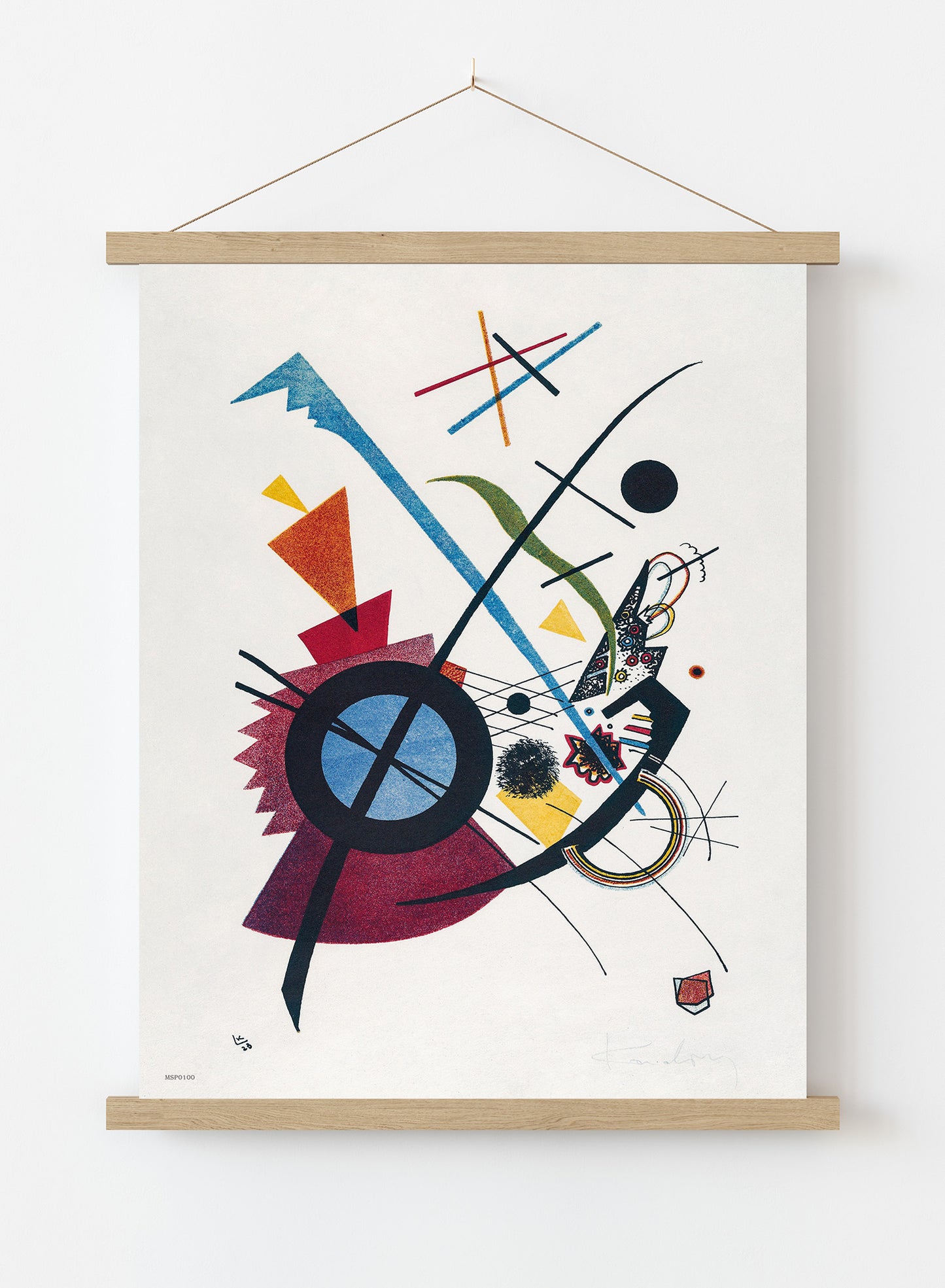 Violet(1923) by Wassily Kandinsky. Print – Wassily Kandinsky. Vintage Art Wall Art 30x40cm Hanger