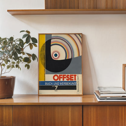 Bauhaus Magazine Cover By Joost Schmidt 1926 Vinatge Poster 30x40cm Art Print