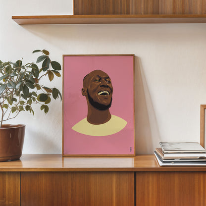 Stormzy Art Print Poster by Becky Mann 30x40cm