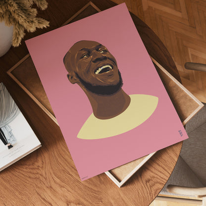 Stormzy Art Print Poster by Becky Mann 30x40cm