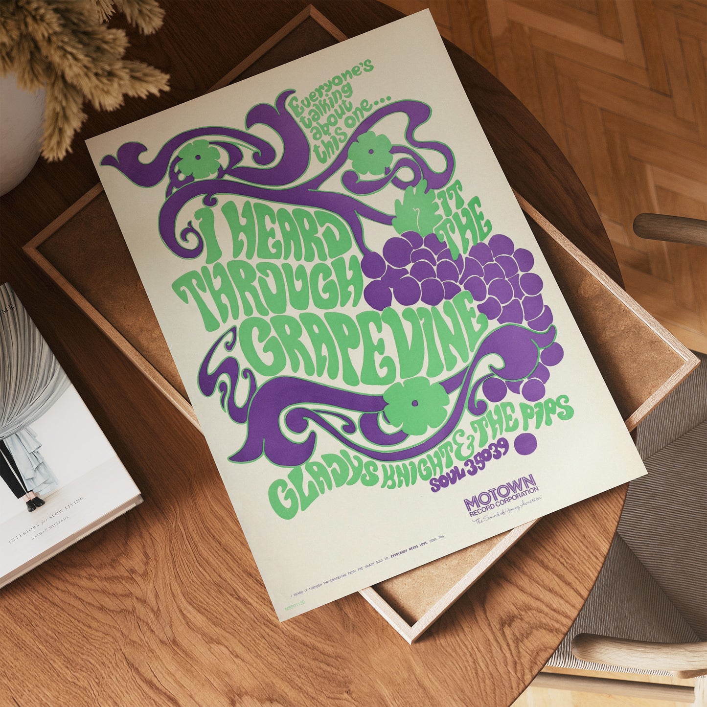 Gladys Knight & the Pips "I Heard It Through the Grapevine" Advertisement 1967 Poster Art Print 30x40m