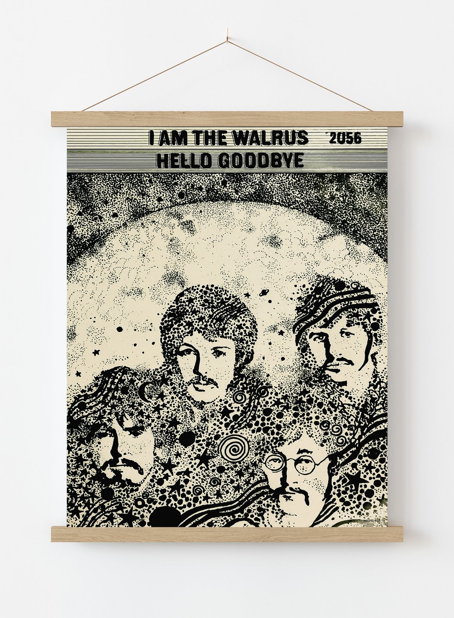 The Beatles "I am the Walrus" Advertisement 1967 Poster Art Print 30x40m Vintage Poster Wall Art Print Hanger