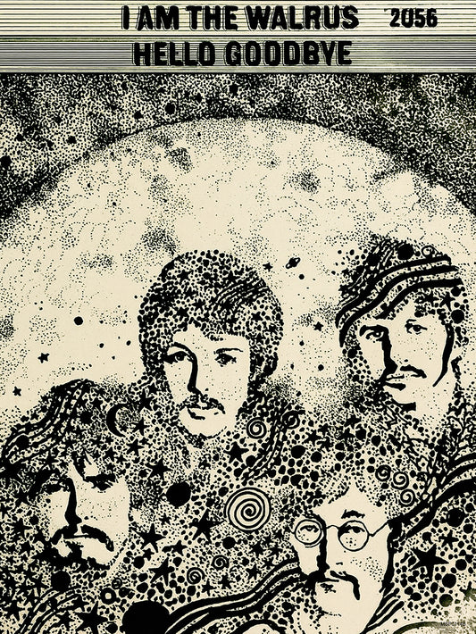 The Beatles "I am the Walrus" Advertisement 1967 Poster Art Print 30x40m