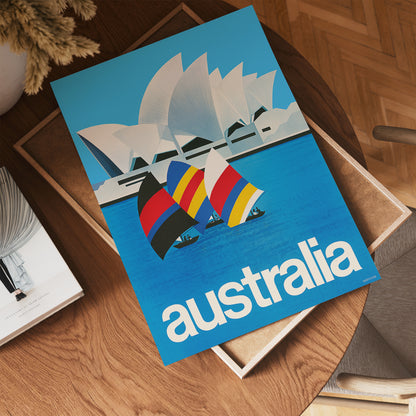 Austraila, Sydney, Vinatge Travel Poster 30x40cm Art Print
