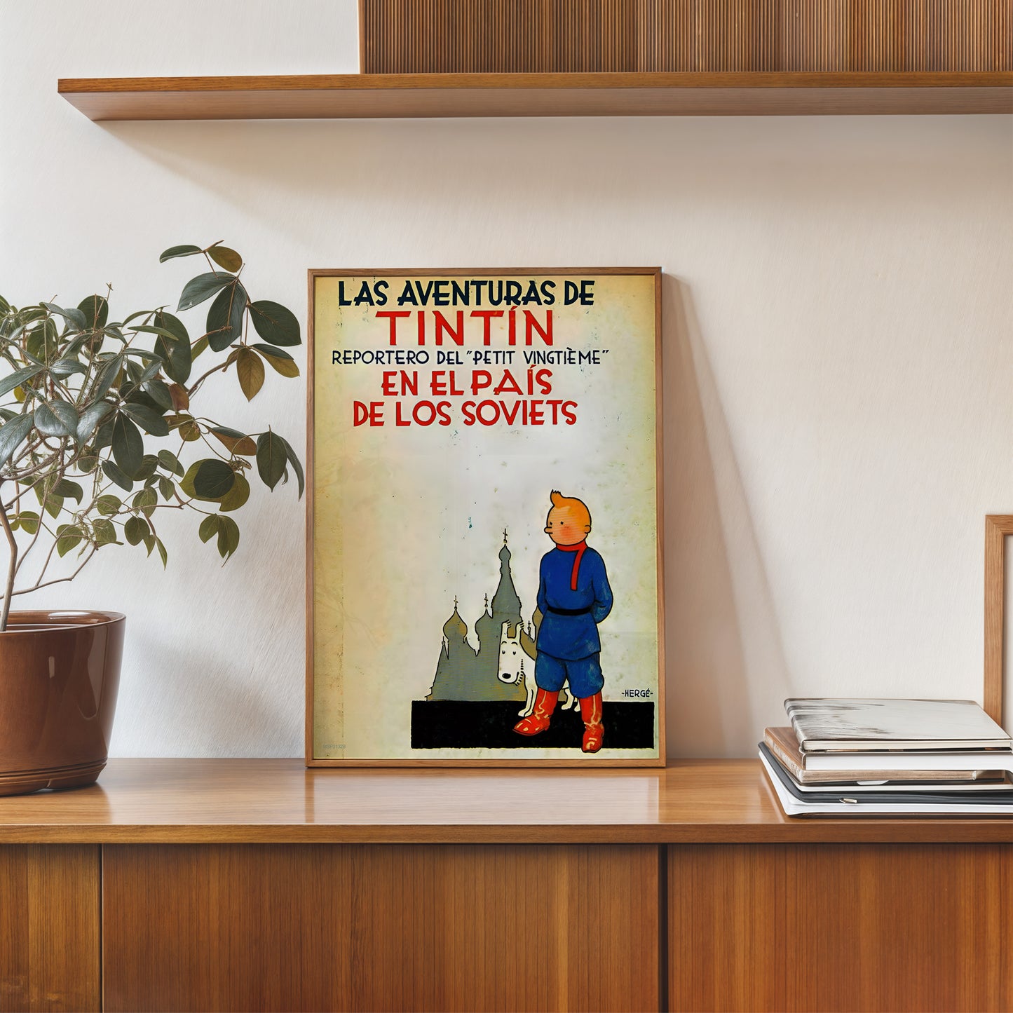 Tin Tin Land of the Soviets Cover Poster Art Print 30x40cm
